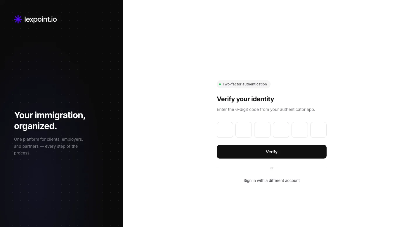 The sign-in challenge asking for a code from your authenticator app.